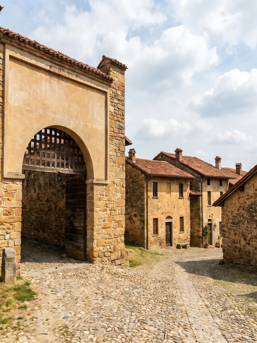 Porta e mura del Ricetto